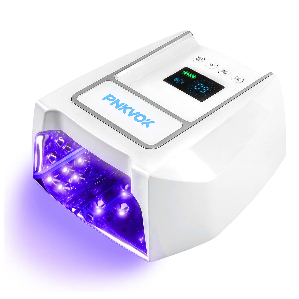 126W Rechargeable UV LED Nail Lamp Professional Cordless Nail Dryer Built-in Handle for Comfortable Grip, Smart Timer Removable Tray, Cordless Gel Nail Lamp for Manicure Pedicure